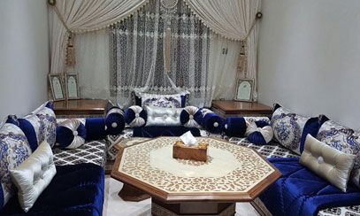 Aménagement salon marocain à Marrakech